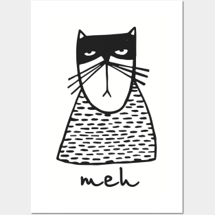 Angry Cat MEH Halloween Posters and Art